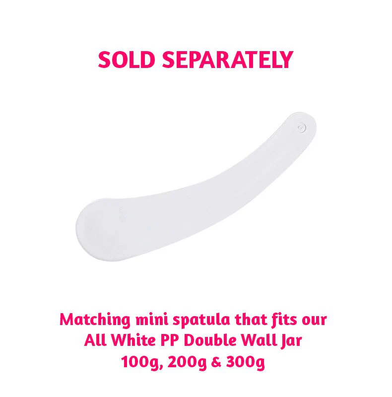 All White PP Double Wall Jar - 100g - Image 5