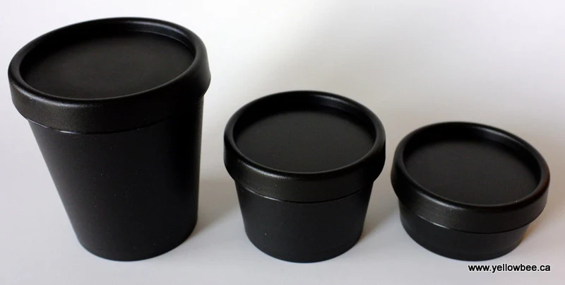 Black Plastic Tub - 50ml / 1.7oz (Full Case 250pcs) - Image 4
