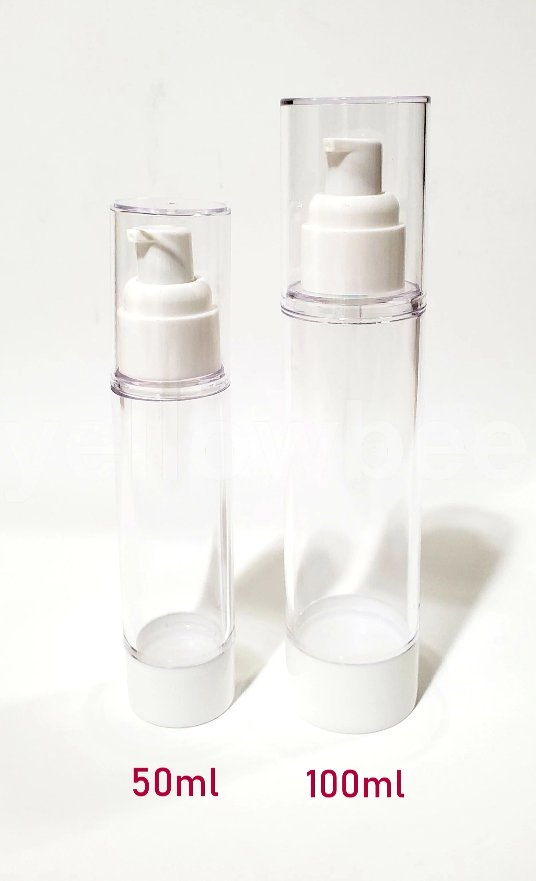 Clear Airless MISTER / SPRAYER Bottle - 100ml / 3.38oz (Reusable) - Image 3