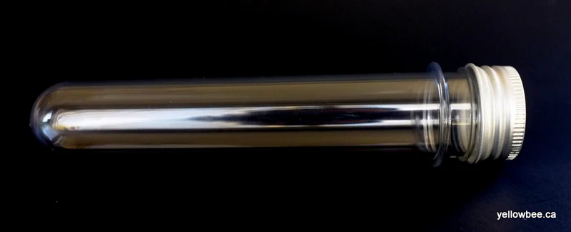 Clear Cosmetic Storage Tube with Aluminum Lid - 40ml - Image 3