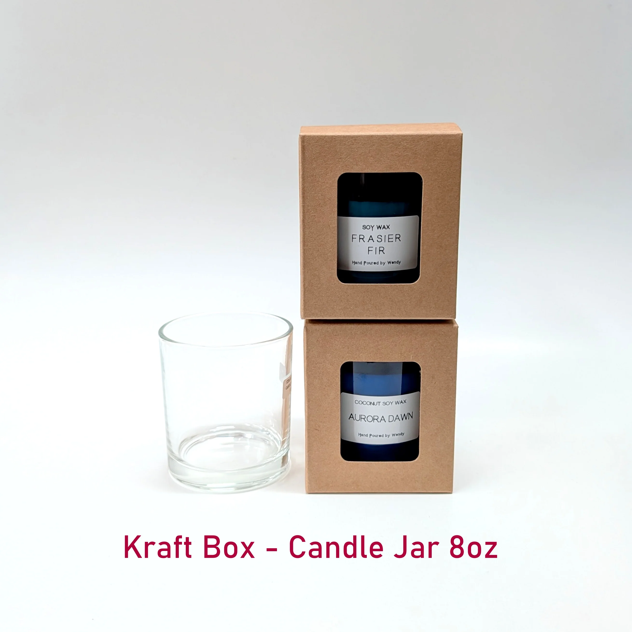 Kraft Candle Jar Box - 8oz (Pack of 20pcs)