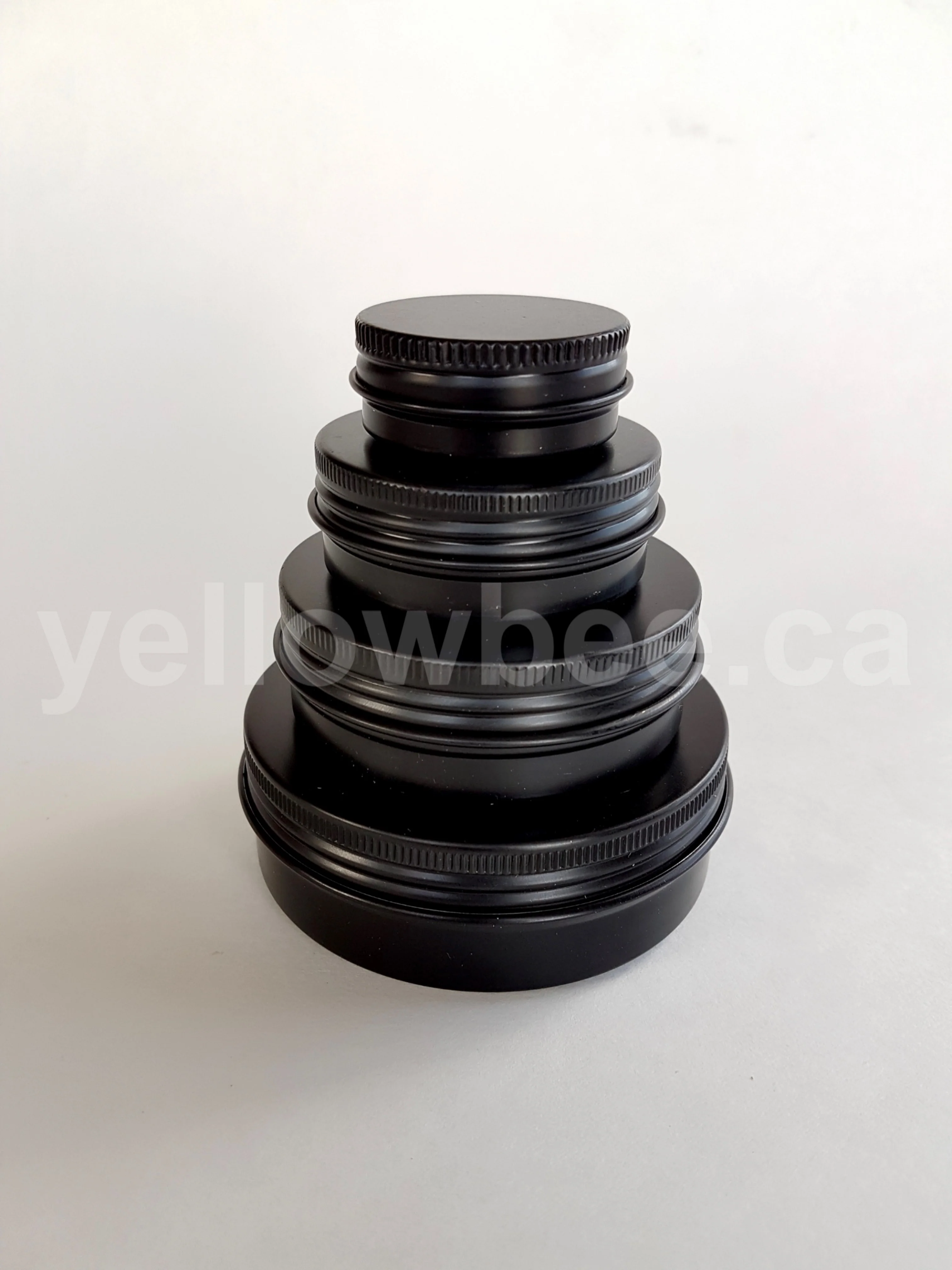Metal Tin (Matte Black) with Screw Lid - 15g / 0.53oz - Image 4