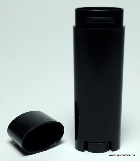 Oval Lip Balm Tube - Black - 4.5g