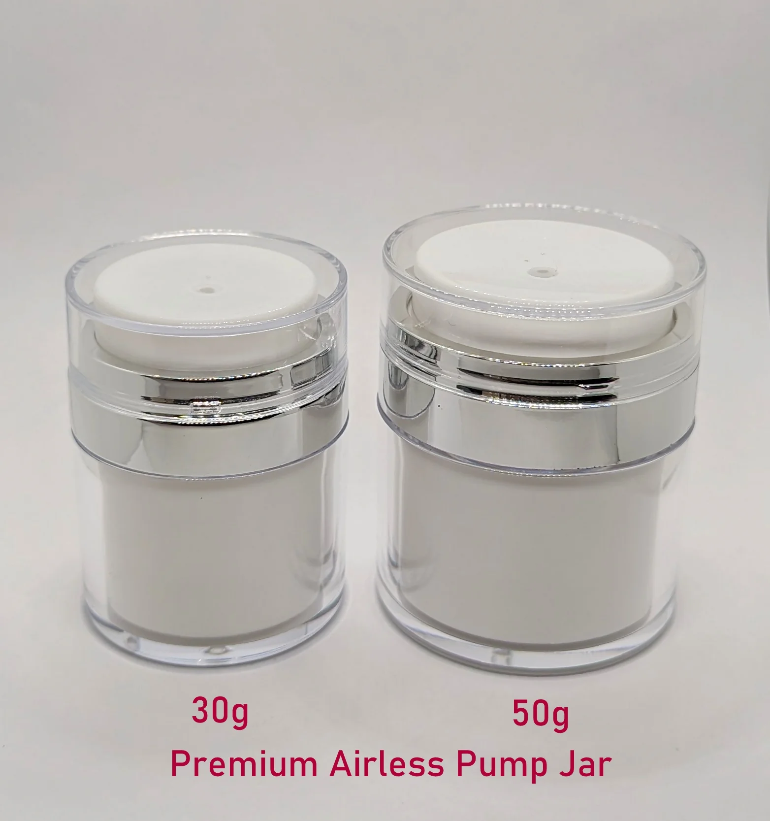Premium Airless Pump Jar - 50g (Reusable) - Image 4