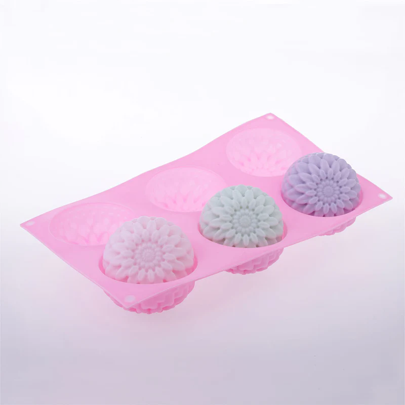 Soap Mould - 6 Cavity Chrysanthemum - SM-002 - Image 3