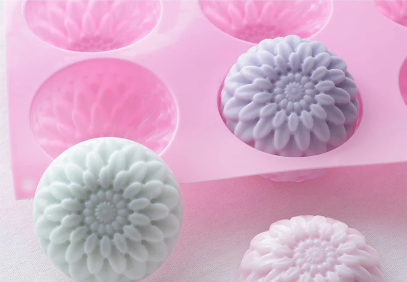 Soap Mould - 6 Cavity Chrysanthemum - SM-002 - Image 4
