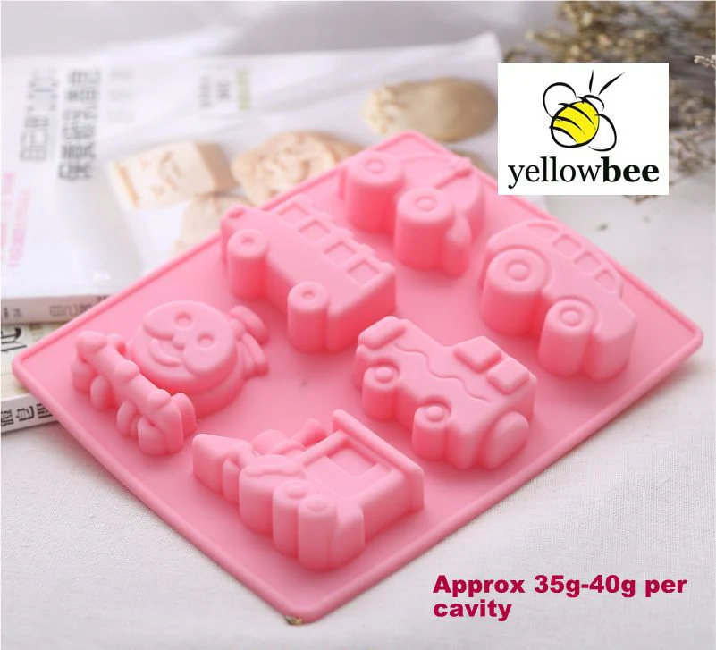 Soap Mould - 6 Cavity Train-Cars - SM-005 - Image 3