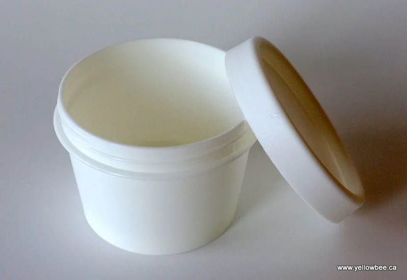 White Plastic Tub - 100ml / 3.38oz (Full Case 250pcs) - Image 3