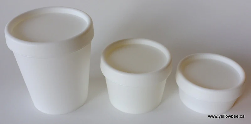 White Plastic Tub - 100ml / 3.38oz (Full Case 250pcs) - Image 4