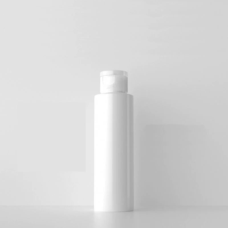 White Slim Bottle with White Flip Cap - 100ml