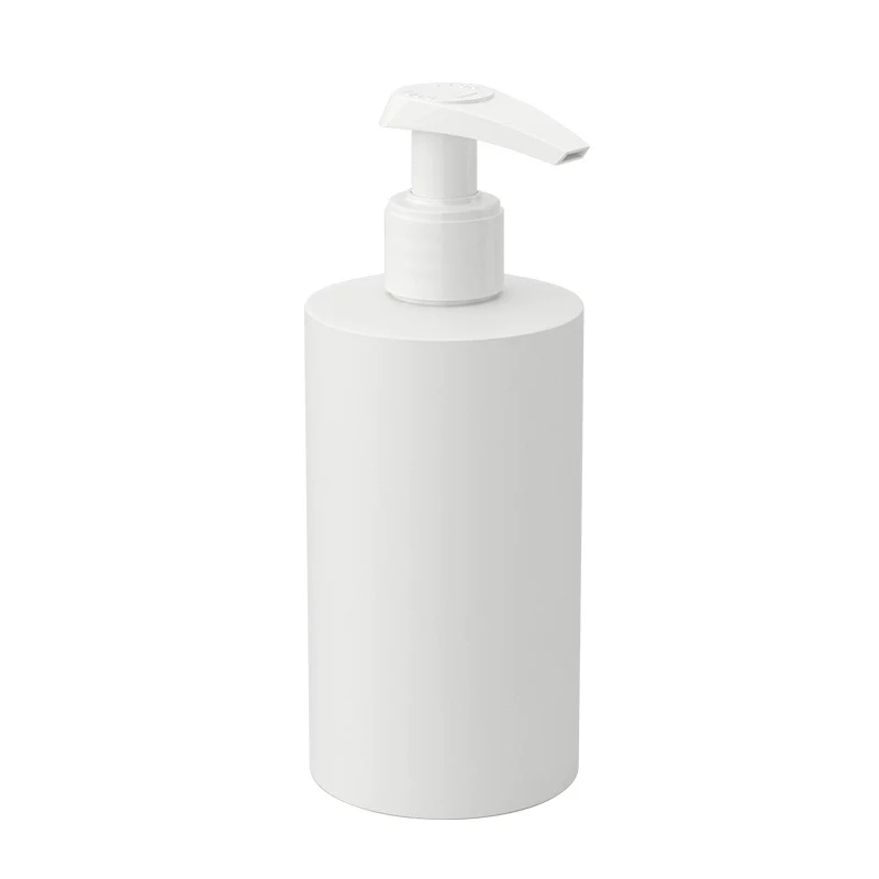 White Soft Touch Cylinder Pump Bottle - 200ml